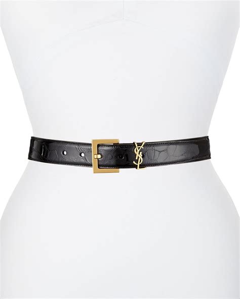 tan ysl belt|ysl belt used.